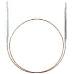 105-7 und 114-7 addiClassic Rundstricknadeln mit Messingspitze und Goldseil 2,25mm_40cm - Addi