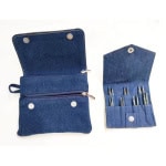 KnitPro Set austauschbare Rundstricknadeln Indigo Wood Short