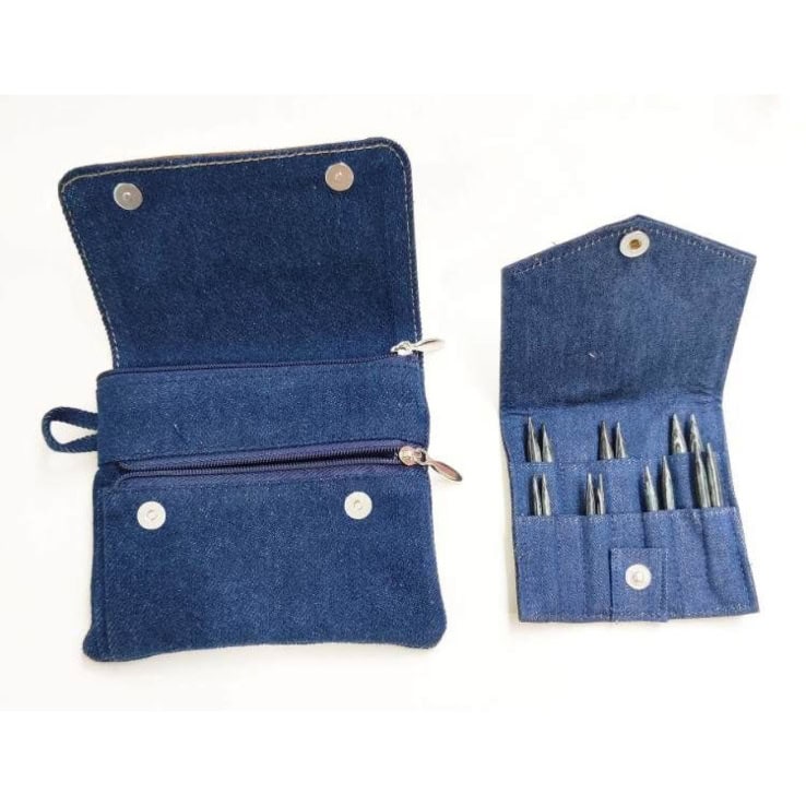 KnitPro Set austauschbare Rundstricknadeln Indigo Wood Short KnitPro Set austauschbare Rundstricknadeln Indigo Wood Short – Bild 1
