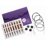 KnitPro Nadelset Deluxe auswechselbare Nadelspitzen Symfonie Holz 8 Paar 13 cm 3,5 - 8,0 mm