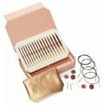 KnitPro Nadelset auswechselbare Nadelspitzen Symfonie Holz Rose, 8 Paar 3,50 - 8,00 mm