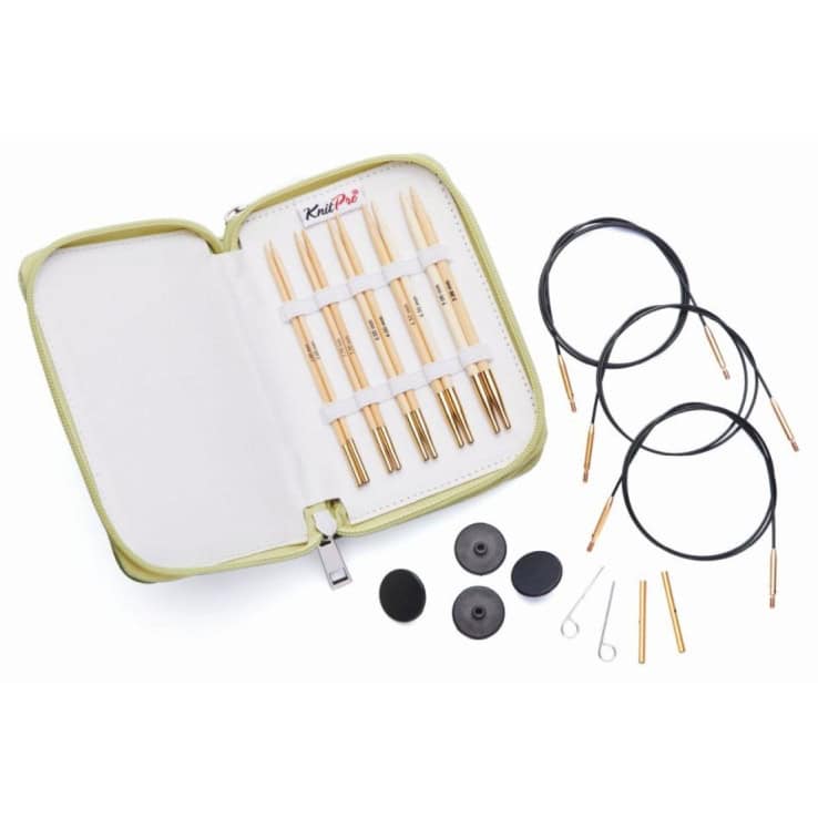 KnitPro Nadelset Starter auswechselbare Nadelspitzen bamboo 5 Paar 3,00-5,00 mm KnitPro Nadelset Starter auswechselbare Nadelspitzen bamboo Bambus 5 Paar 3,00-5,00 mm – Bild 1