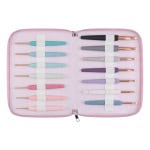 KnitPro Häkelnadel Set einseitig Aluminium Vybe 2,00 - 12,00 mm bunte Tasche – Bild 2