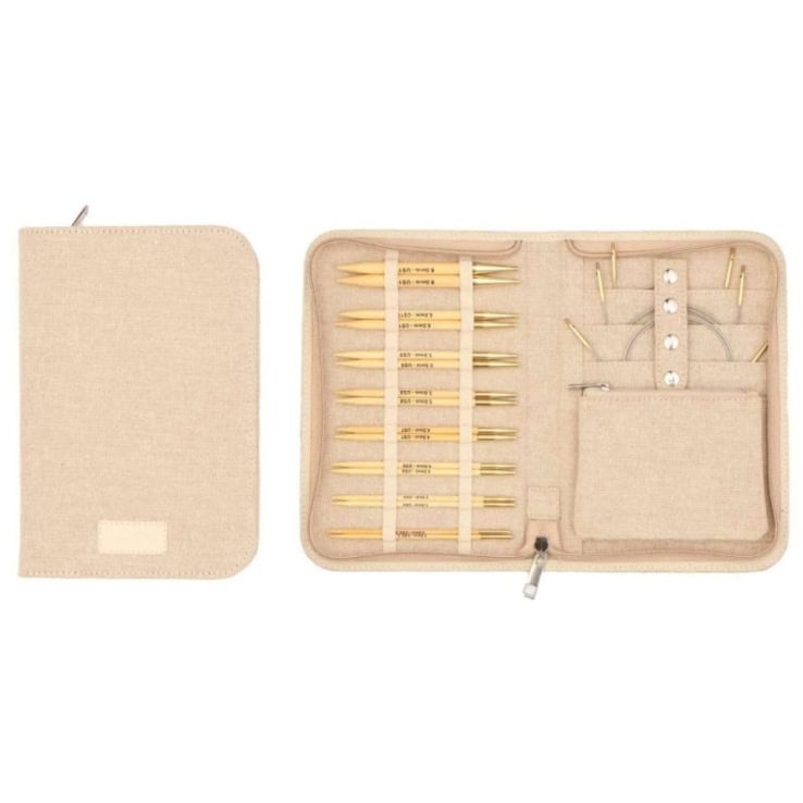 KnitPro Nadelset Bamboo auswechselbare Nadelspitzen 13 cm, 8 Paar, 3,00 mm - 8,00 mm + Zubehör KnitPro Nadelset Bamboo auswechselbare Nadelspitzen 13 cm, 8 Paar, 3,00 mm - 8,00 mm + Zubehör – Bild 1