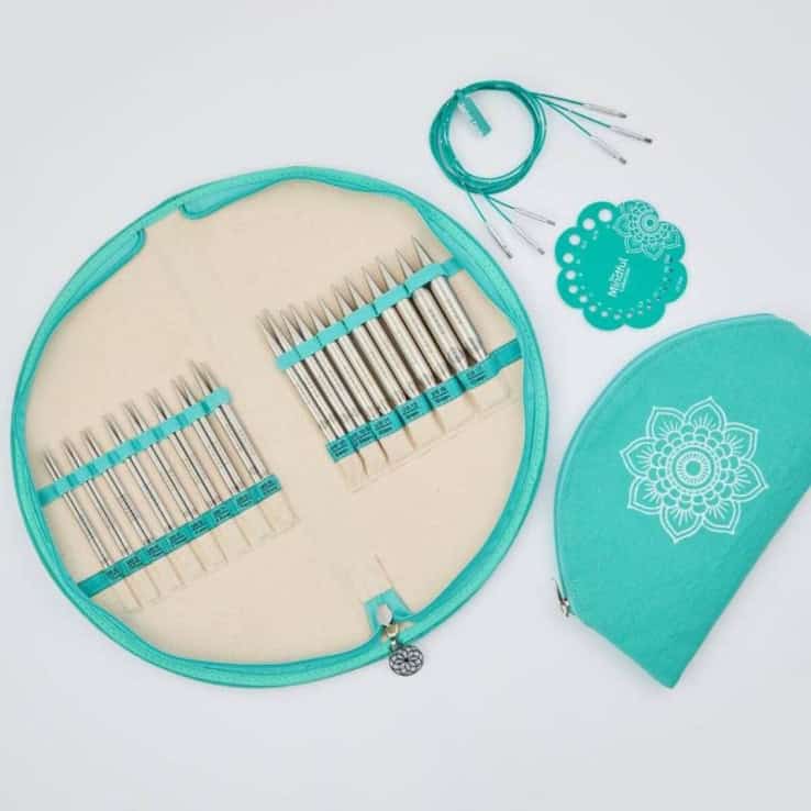 KnitPro Mindful Nadelset Affection auswechselbare Nadelspitzen 3,00 mm - 12,00 mm – blaugrün KnitPro Mindful Nadelset Affection auswechselbare Nadelspitzen 3,00 mm - 12,00 mm – Bild 1