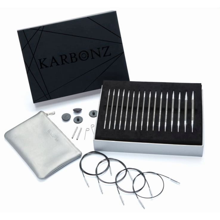 KnitPro Nadelset Deluxe auswechselbare Nadelspitzen Karbonz Box of Joy, 8 Paar 3,5 - 8,0 mm KnitPro Nadelset Deluxe auswechselbare Nadelspitzen Karbonz Box of Joy, 8 Paar 3,5 - 8,0 mm – Bild 1