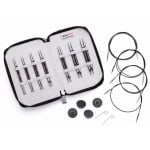 KnitPro Nadelset Midi Special auswechelbare Nadelspitzen Karbonz, 7 Paar 3,00 - 6,00 mm