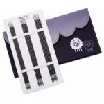 KnitPro Nadelset Starter Nadelspiel Karbonz 15 cm, je 5 Nadeln 2,0 2,5 3,0 3,5 4,0 mm