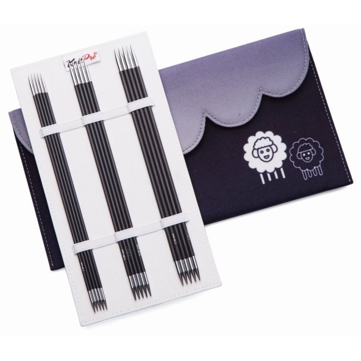 KnitPro Nadelset Starter Nadelspiel Karbonz 15 cm, je 5 Nadeln 2,0 2,5 3,0 3,5 4,0 mm KnitPro Nadelset Starter Nadelspiel Karbonz 15 cm, je 5 Nadeln 2,0 2,5 3,0 3,5 4,0 mm – Bild 1