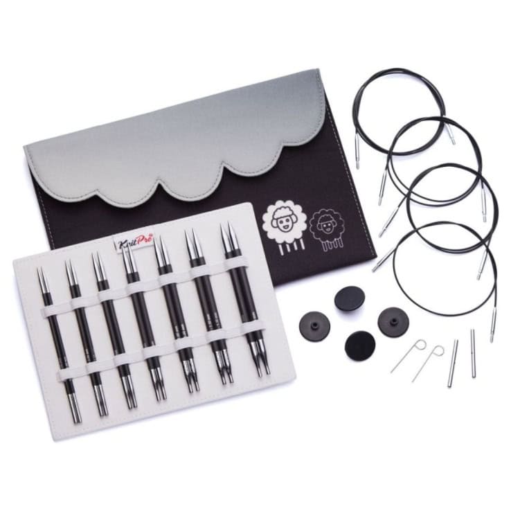 KnitPro Nadelset Deluxe Special auswechelbare Nadelspitzen Karbonz 3,00 - 6,00 mm – grau KnitPro Nadelset Deluxe Special auswechelbare Nadelspitzen Karbonz 3,00 - 6,00 mm – Bild 1