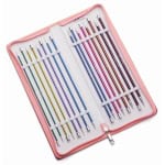 KnitPro Nadelset Deluxe Jackenstricknadeln ZING Alu 40 cm, 8 Paar 2,5 3,0 3,5 4,0 4,5 5,0 5,5 6,0 mm – Bild 2
