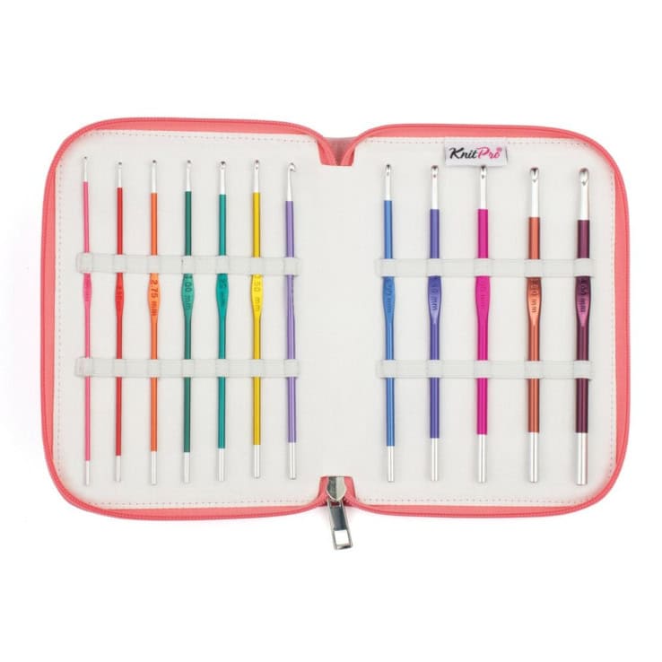 KnitPro Nadelset Grande einseitig Häkelnadel Zing Alu 2,00 - 6,00 mm – pink KnitPro Nadelset Grande einseitig Häkelnadel Zing Alu 2,00 - 6,00 mm – Bild 1