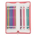 KnitPro Nadelset Grande einseitig Jackenstricknadeln Zing Alu 25 cm 3,00 - 8,00 mm