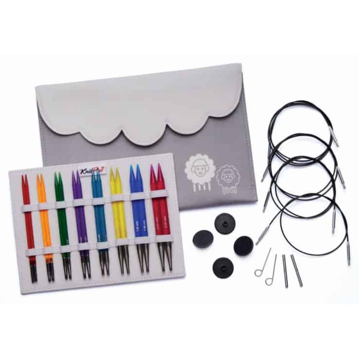 KnitPro Nadelset Deluxe auswechselbare Nadelspitzen Trendz Acryl Multicolor, 8 Nadeln 3,50 - 8,00 mm KnitPro Nadelset Deluxe auswechselbare Nadelspitzen Trendz Acryl Multicolor, 8 Nadeln 3,50 - 8,00 mm – Bild 1