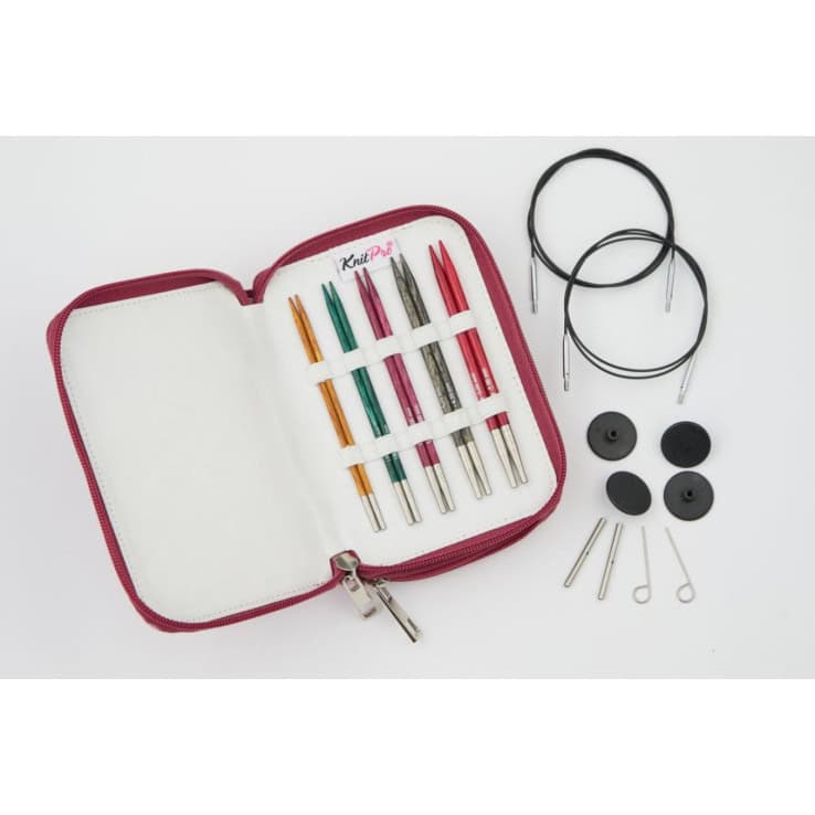 KnitPro Starter Nadelset auswechselbare Nadelspitzen Dreamz 3,00 - 5,00 mm 13 cm – col. Bordeaux KnitPro Starter Nadelset auswechselbare Nadelspitzen Dreamz 3,00 - 5,00 mm 10 cm – Bild 1