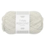 Sandnes Garn Tynn Peer Gynt in col. 1021 ash melange, feines Garn zum Stricken und Häkeln.