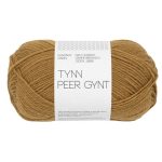 Sandnes Garn Tynn Peer Gynt in Vintage Gold, hochwertiges Garn zum Stricken und Häkeln.