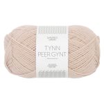Sandnes Garn Tynn Peer Gynt in Marzipan, weiches Garn für Stricken und Häkeln.