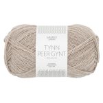 Sandnes Garn Tynn Peer Gynt in Beige mottled, perfekt für Stricken und Häkeln.