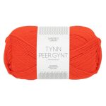 Sandnes Garn Tynn Peer Gynt in spicy orange für Stricken und Häkeln.