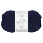 Sandnes Garn Tynn Peer Gynt in Navy, ideal für Stricken und Häkeln.