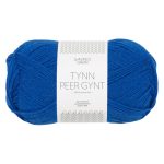 Sandnes Garn Tynn Peer Gynt in Jolly Blue, perfekt für Strick- und Häkelprojekte.