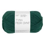 Sandnes Garn Tynn Peer Gynt in Rain Forest, ideal für Stricken und Häkeln.