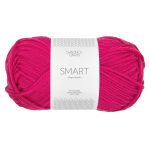 Sandnes Garn Smart Garn in leuchtendem Pink für Stricken und Häkeln.