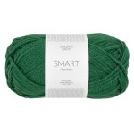 Sandnes Garn Smart Wolle in grün, perfekt zum Stricken und Häkeln.