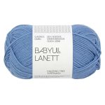 Sandnes Garn Babyull Lanett in Provance Blue, weiche Wolle für Stricken und Häkeln.