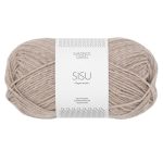 Sandnes Garn Sisu Garn in Beige Mottled, ideal zum Stricken und Häkeln.