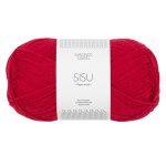 Sandnes Garn Sisu Garn in Rot für Stricken und Häkeln.