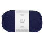 Sandnes Garn Sisu Garn in Navy, perfekt für Stricken und Häkeln.