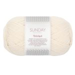 Sandnes Garn Sunday by PetiteKnit in col. 1012 natural white.