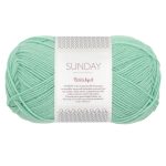Sandnes Garn Sunday by PetiteKnit in Mint, perfekt für Strick- und Häkelprojekte.