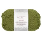 Sandnes Garn Sunday by PetiteKnit in der Farbe Matcha, perfekt für Strick- und Häkelprojekte.