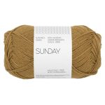 Sandnes Garn Sunday Wolle in Vintage Gold, perfekt für Strick- und Häkelprojekte.