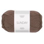 Sandnes Garn Sunday Wolle in der Farbe 3161 acorn, perfekt für Strick- und Häkelprojekte.
