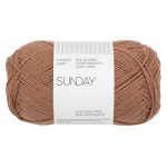 Sandnes Garn Sunday Wolle in der Farbe 3342 mocha mousse für Stricken und Häkeln.