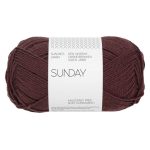 Sandnes Garn Sunday Wolle in Dunkel Fudge, ideal zum Stricken und Häkeln.