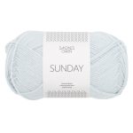 Sandnes Garn Sunday Wolle in Arctic Ice, perfekt für Stricken und Häkeln.