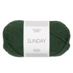 Sandnes Garn Sunday Wolle in forest green für Stricken und Häkeln.