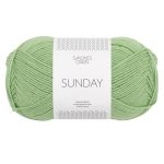 Sandnes Garn Garn Sunday in Spring Green, perfekt für Strick- und Häkelprojekte.