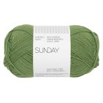 Sandnes Garn Sunday Wolle in Vineyard Green, perfekt zum Stricken und Häkeln.