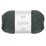 Sandnes Garn Sunday Wolle in urban chic Farbe, perfekt zum Stricken und Häkeln.