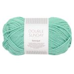 Sandnes Garn Double Sunday by PetiteKnit in Mintfarbe, perfekt für Strick- und Häkelprojekte.
