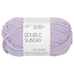 Sandnes Garn Double Sunday in Lavendel, perfekt für Stricken und Häkeln.