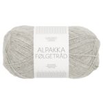 Sandnes Garn Alpakka Folgetrad in Hellgrau, perfekt für Strick- und Häkelprojekte.