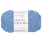 Sandnes Garn Alpakka Folgetrad in Provence Blue, hochwertiges Garn für Stricken und Häkeln.