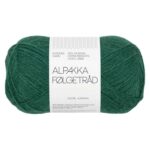Sandnes Garn Alpakka Folgetrad in grün, ideal für Strick- und Häkelprojekte.